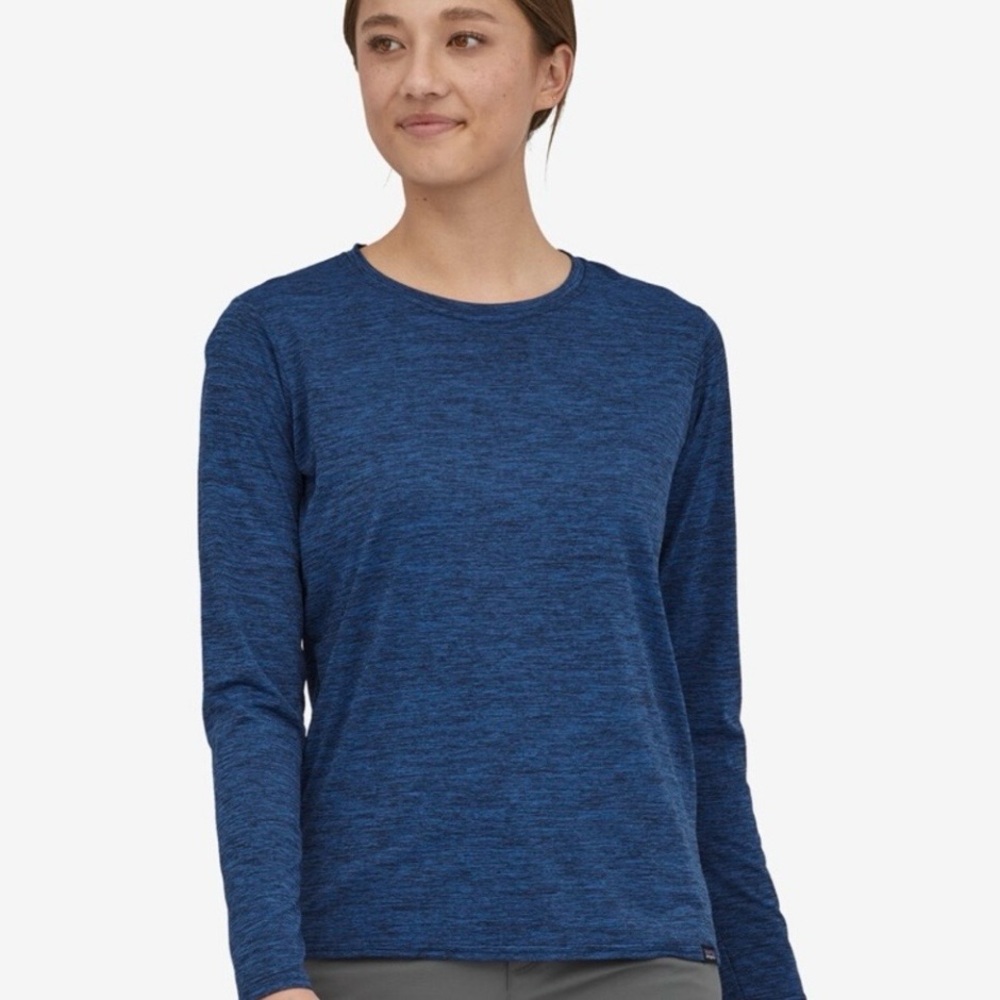 Patagonia Women Capilene Cool Daily Long Sleeve Sleeve Tee NWT - Blue heather.